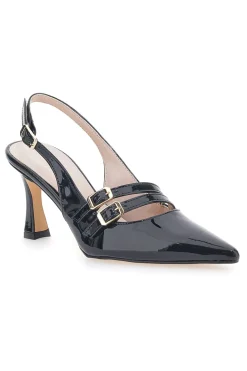 Mary Jane Dekolleté in schwarzer Farbe Pittarello Glam 3591