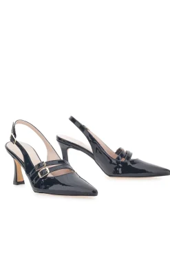 Mary Jane Dekolleté in schwarzer Farbe Pittarello Glam 3591