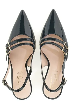 Mary Jane Dekolleté in schwarzer Farbe Pittarello Glam 3591
