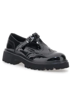 Mary Jane nere in vernice con fondo carrarmato Pittarello Capsule BT251123006