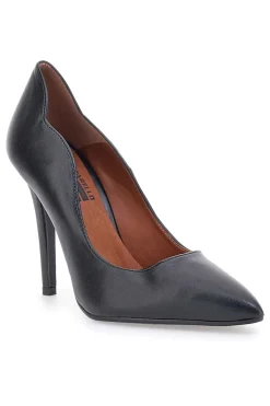 Mattschwarze Pumps, Absatz 11 cm, hergestellt in Italien, Pittarello Love 3478