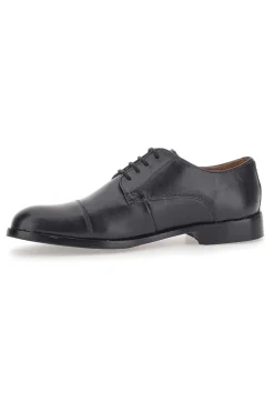 Max Dillan 566 schwarze Schnürschuhe aus echtem Leder
