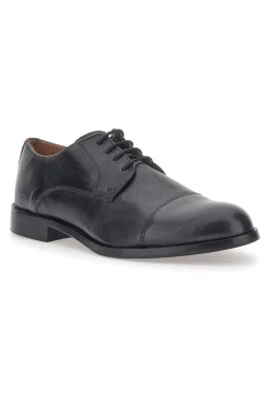 Max Dillan 566 schwarze Schnürschuhe aus echtem Leder