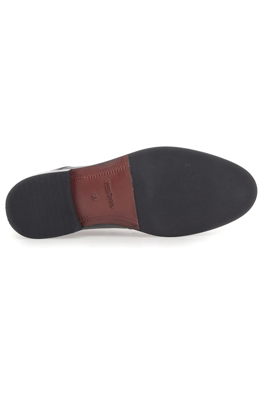 Max Dillan 566 schwarze Schnürschuhe aus echtem Leder