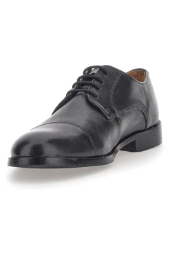Max Dillan 566 schwarze Schnürschuhe aus echtem Leder