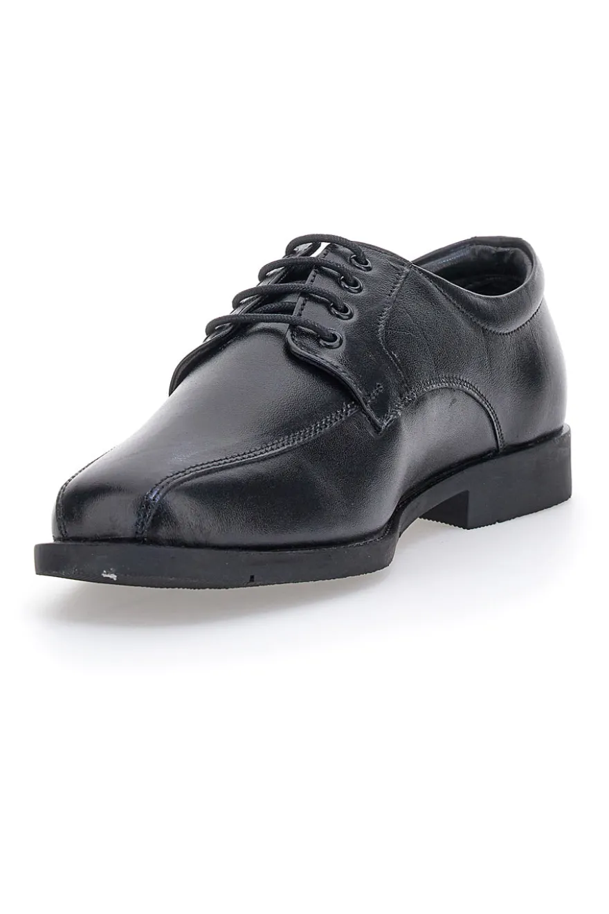 Max Dillan 01 Schwarze Schnürschuhe aus echtem Leder