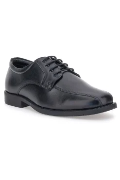 Max Dillan 01 Schwarze Schnürschuhe aus echtem Leder