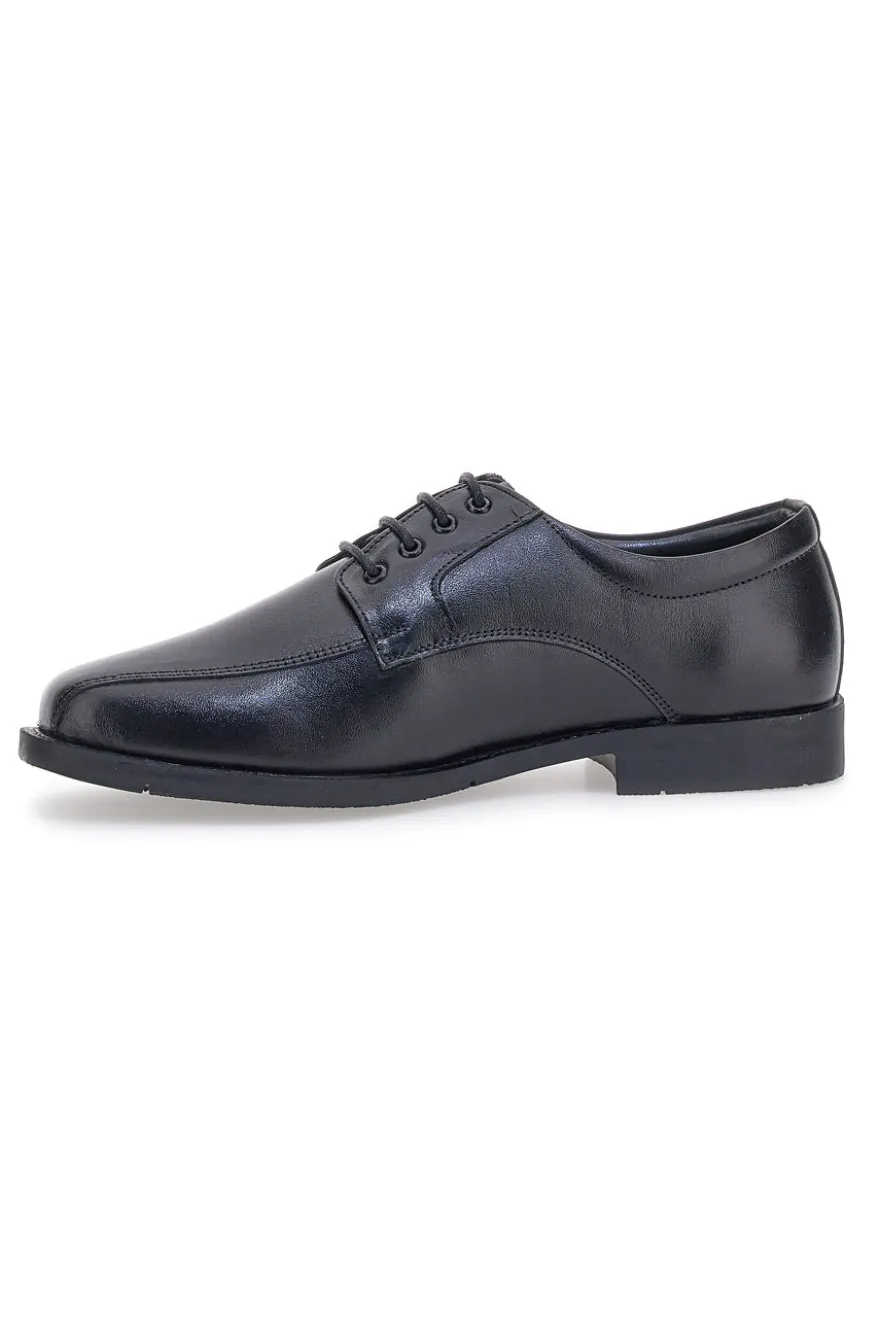 Max Dillan 01 Schwarze Schnürschuhe aus echtem Leder