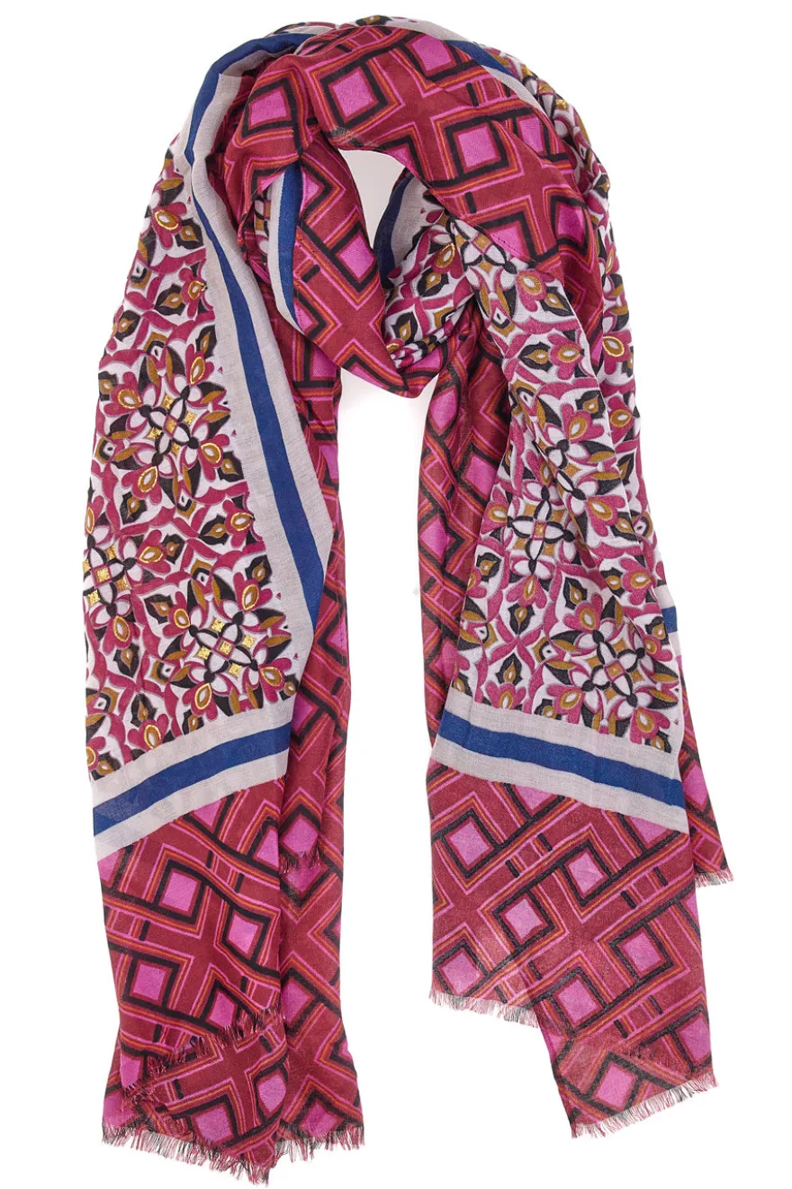 Maxi Foulard Fuxia Da Donna GianMarco Venturi 62926