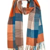 Maxi Sciarpa Arancione e Blu Roncato 4600164