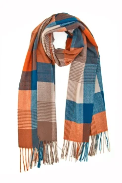 Maxi Sciarpa Arancione e Blu Roncato 4600164