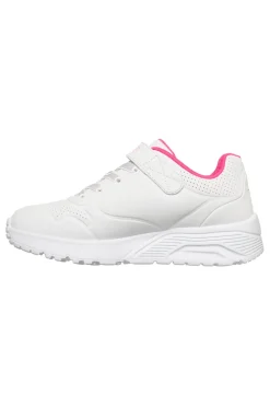 Mädchen weiße Turnschuhe Skechers Uno Lite Star Icon