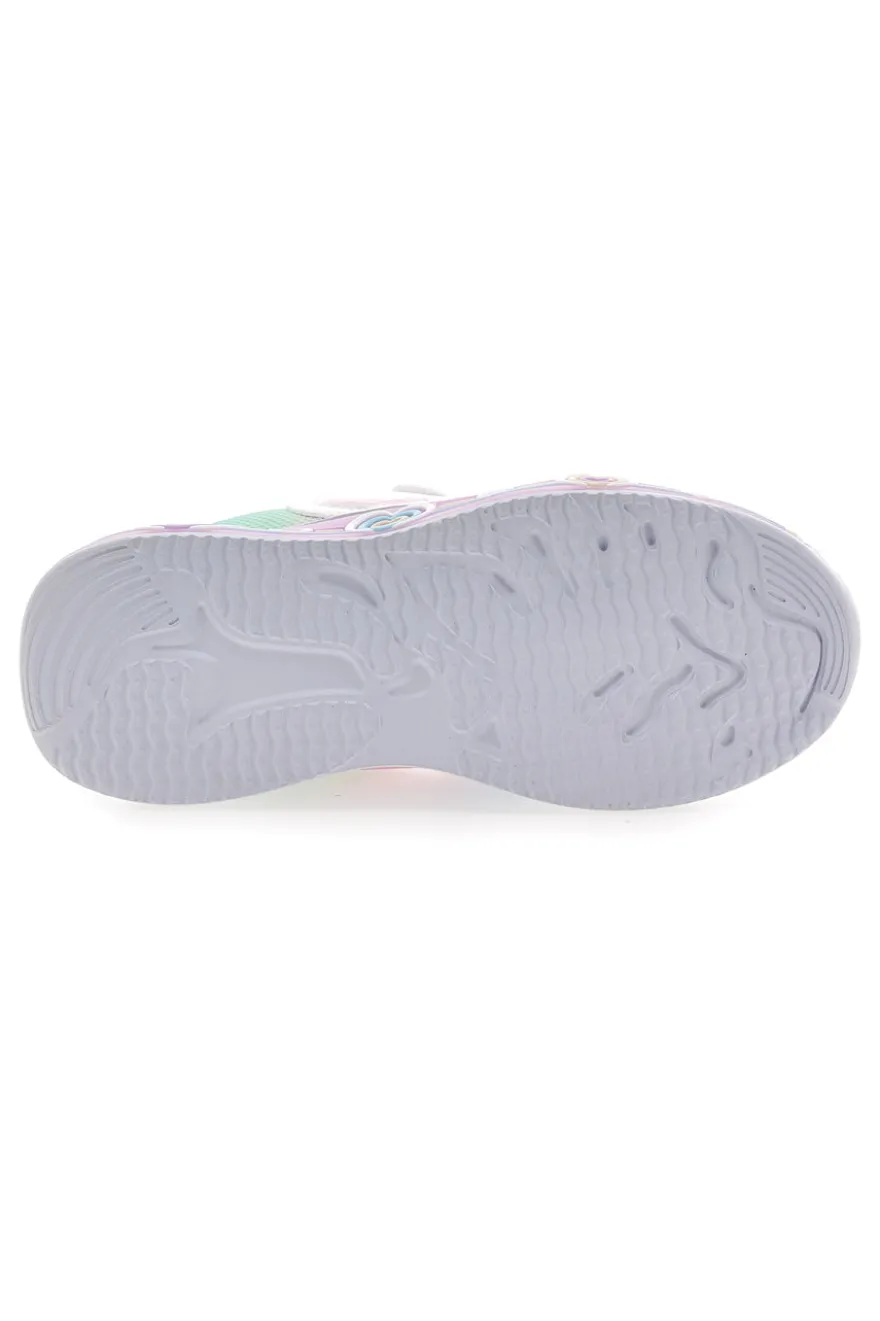 Mehrfarbige Schuhe mit Lichtern und Riemen Pitt Kinder 11314