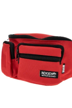 Metropolitan Indigenous rote Multi-Pocket-Gürteltasche IM-21050-B
