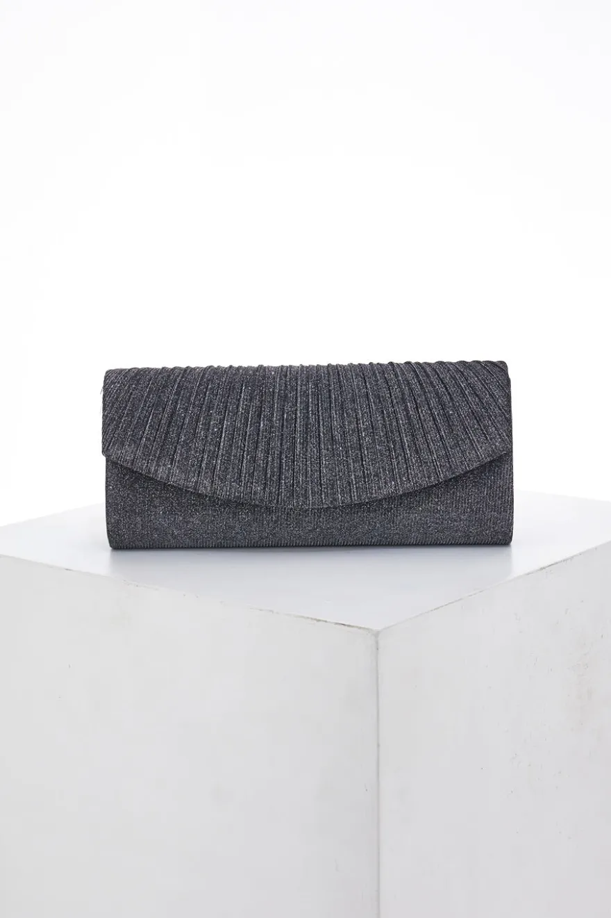 Mini Bag Antracite con Glitter Coveri Collection 0189