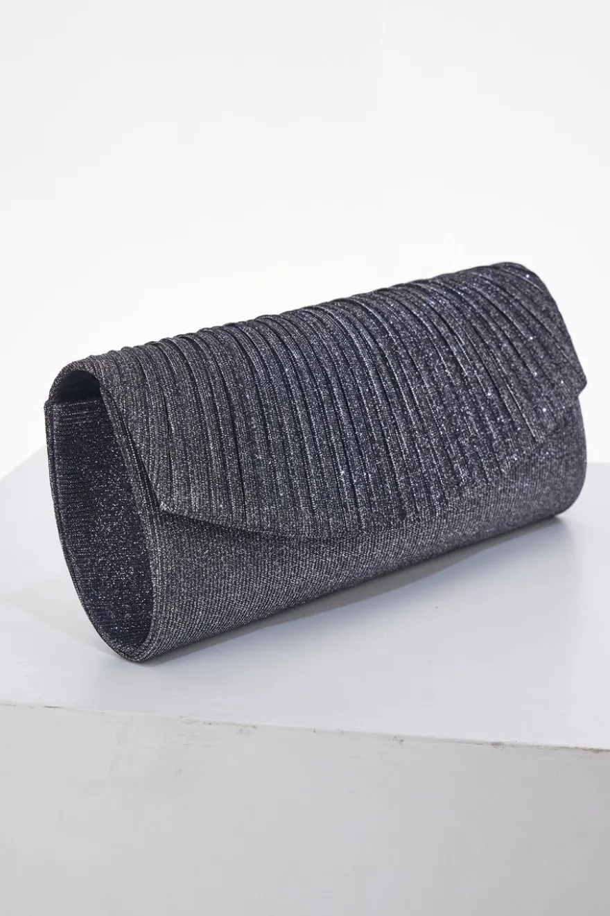 Mini Bag Antracite con Glitter Coveri Collection 0189