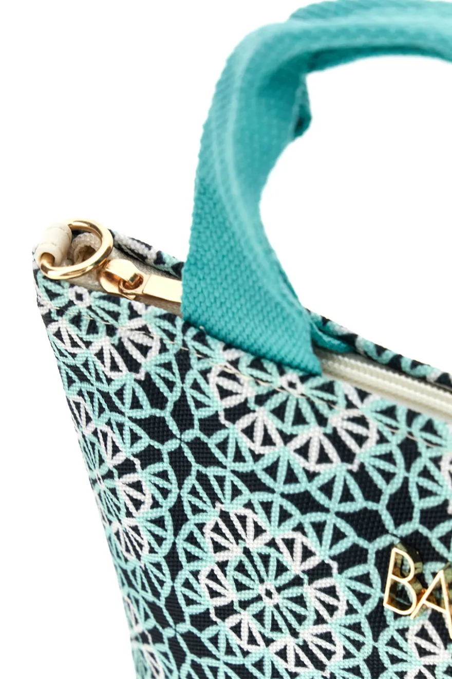 Mini bag mare verde con tracolla Basile BA23740