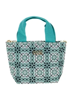 Mini bag mare verde con tracolla Basile BA23740