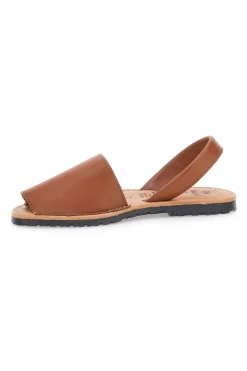 Minorchine Marroni Open Toe in Materie Sintetiche Fly Nature MN101