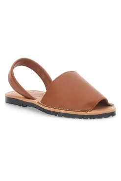 Minorchine Marroni Open Toe in Materie Sintetiche Fly Nature MN101