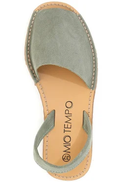 Minorchine verdi in pelle con fascia chiusa MIO TEMPO 35
