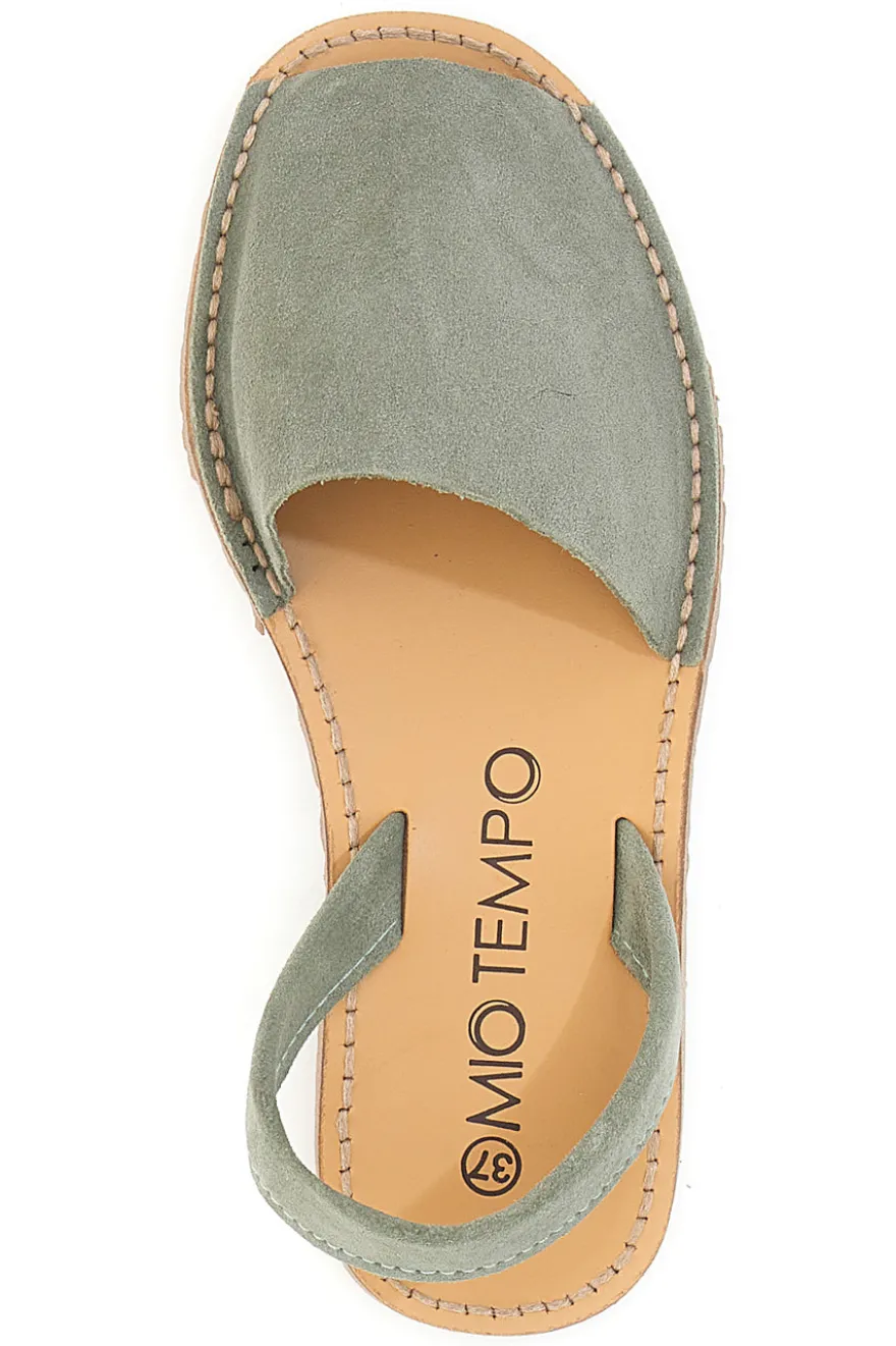 Minorchine verdi in pelle con fascia chiusa MIO TEMPO 35