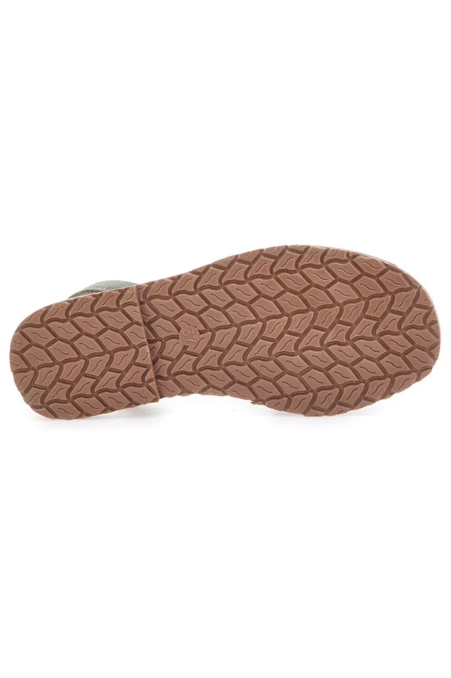Minorchine verdi in pelle con fascia chiusa MIO TEMPO 35