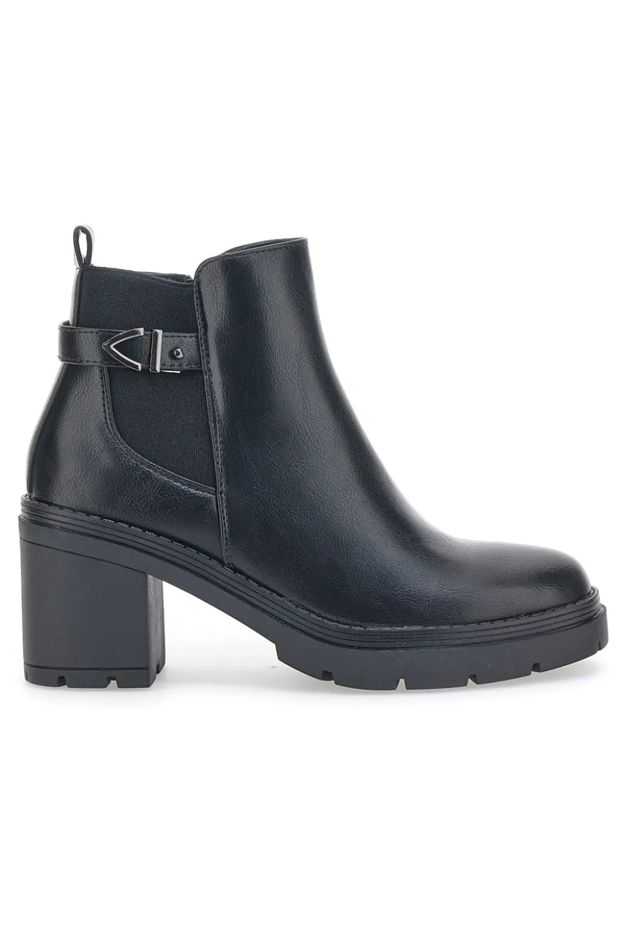 Mio Tempo 376 Stiefeletten mit Absatz Schwarz