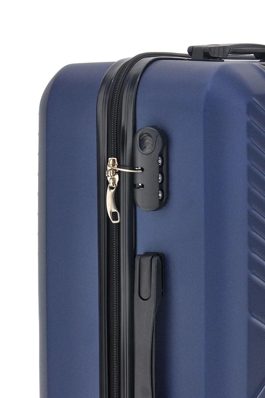 Mittelblauer Hartschalenkoffer mit Schwenkrädern 2T2L1235174/M