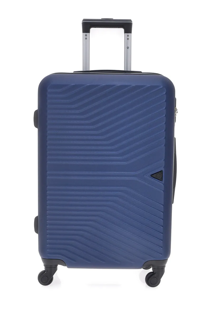 Mittelblauer Hartschalenkoffer mit Schwenkrädern 2T2L1235174/M