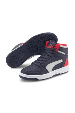 Mittelhohe Puma Rebound Layup Sl Jr blaue Turnschuhe