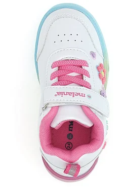 M-Kids MG25111 Weiße Turnschuhe mit mehrfarbigen Lichtern