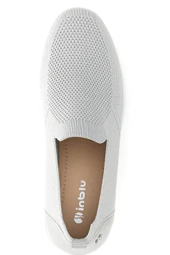 Mocassini Argento con Tomaia in Mesh e Platform INBLU 41 IC