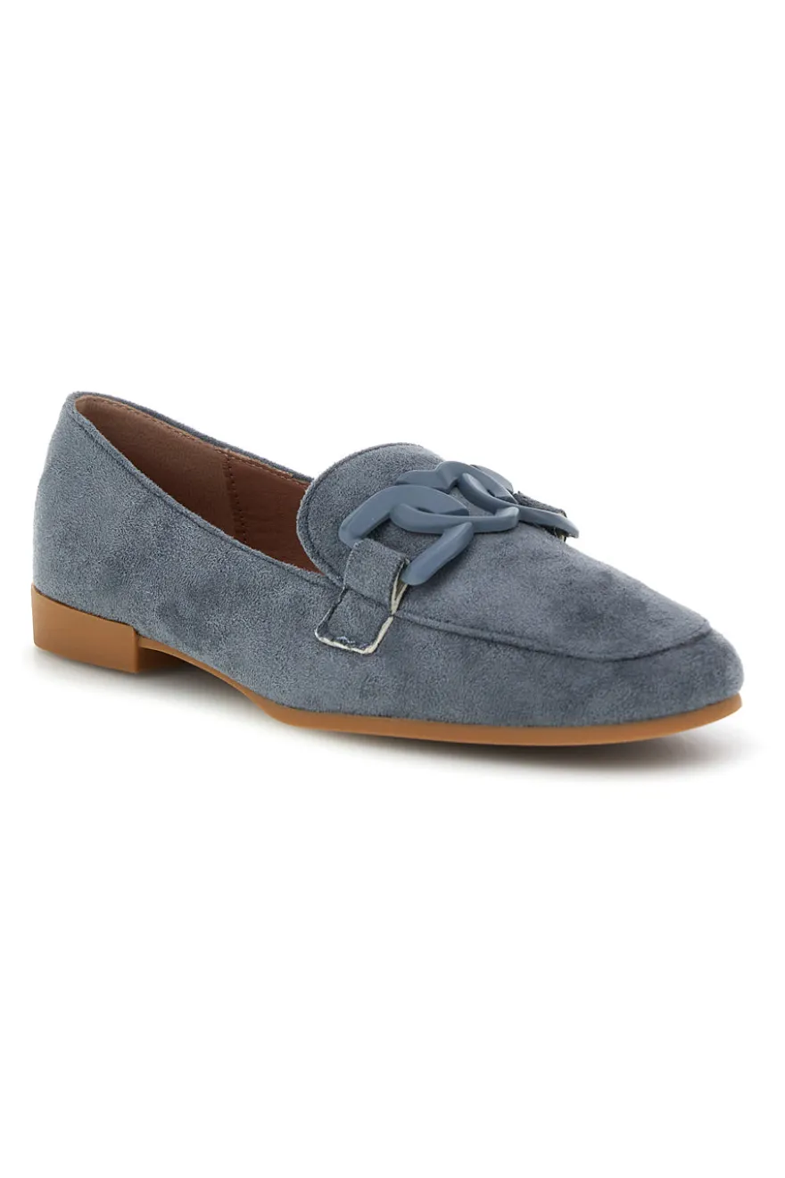 Mocassini avio in tessuto con morsetto First lady P673