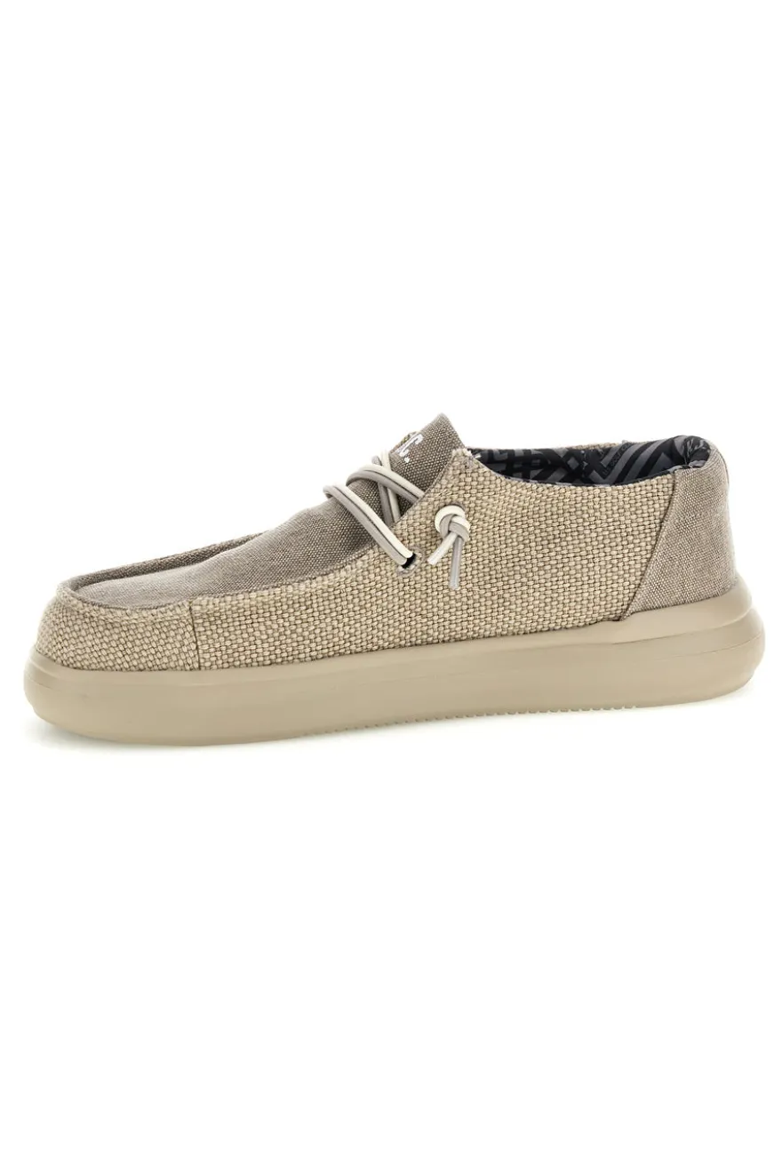 Mocassini beige con lacci U.s. golf club S2694US4636