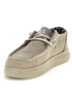 Mocassini beige con lacci U.s. golf club S2694US4636