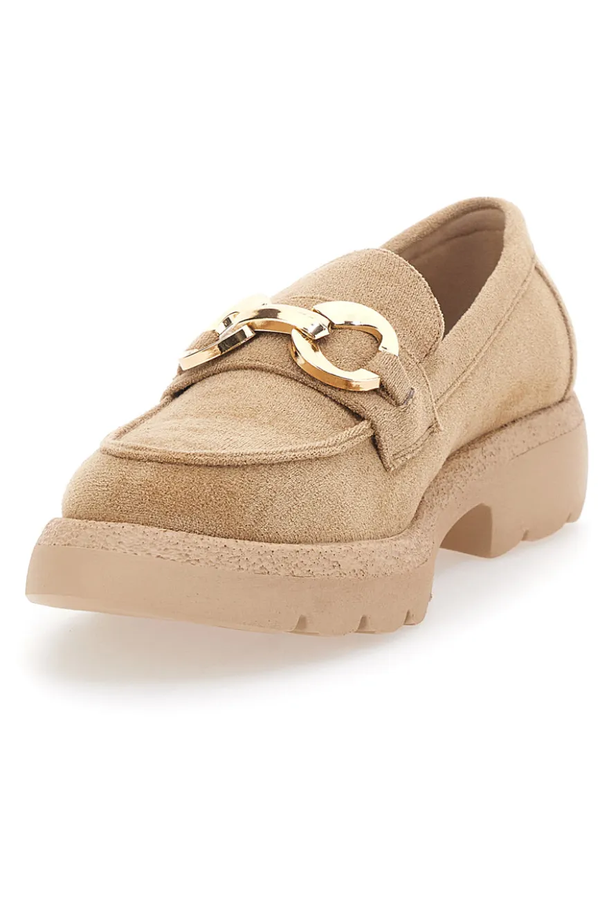 Mocassini Beige Con Morsetto Le Havre Paris 2300512