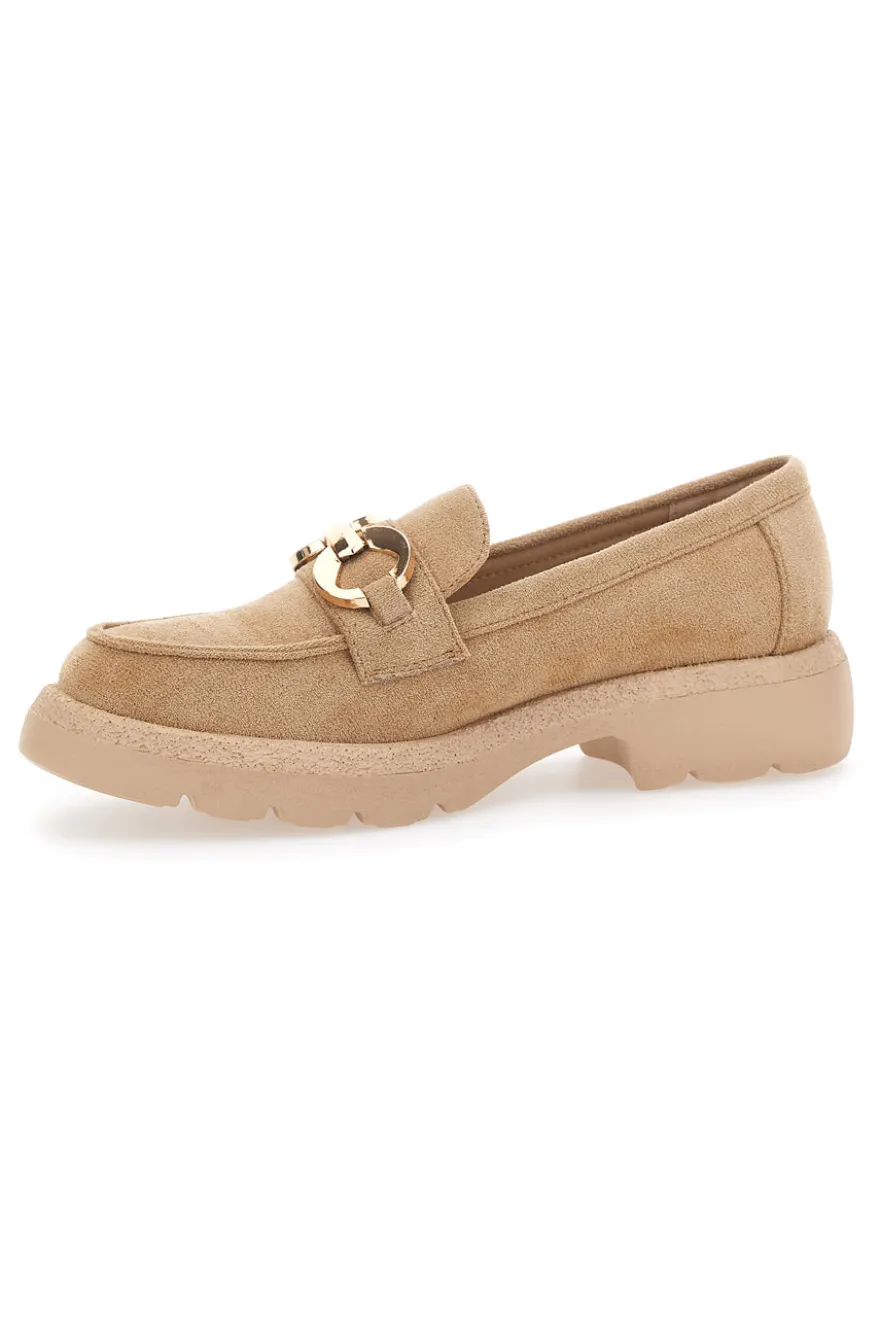 Mocassini Beige Con Morsetto Le Havre Paris 2300512