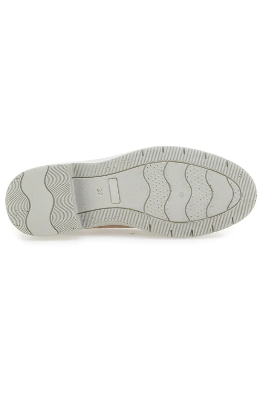 Mocassini Beige Con Morsetto Prima Riga 22729IGNIS
