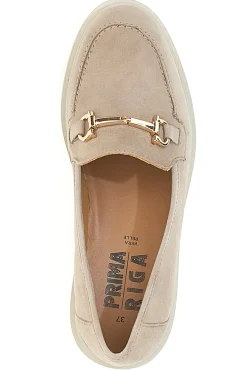 Mocassini Beige Con Morsetto Prima Riga 22729IGNIS
