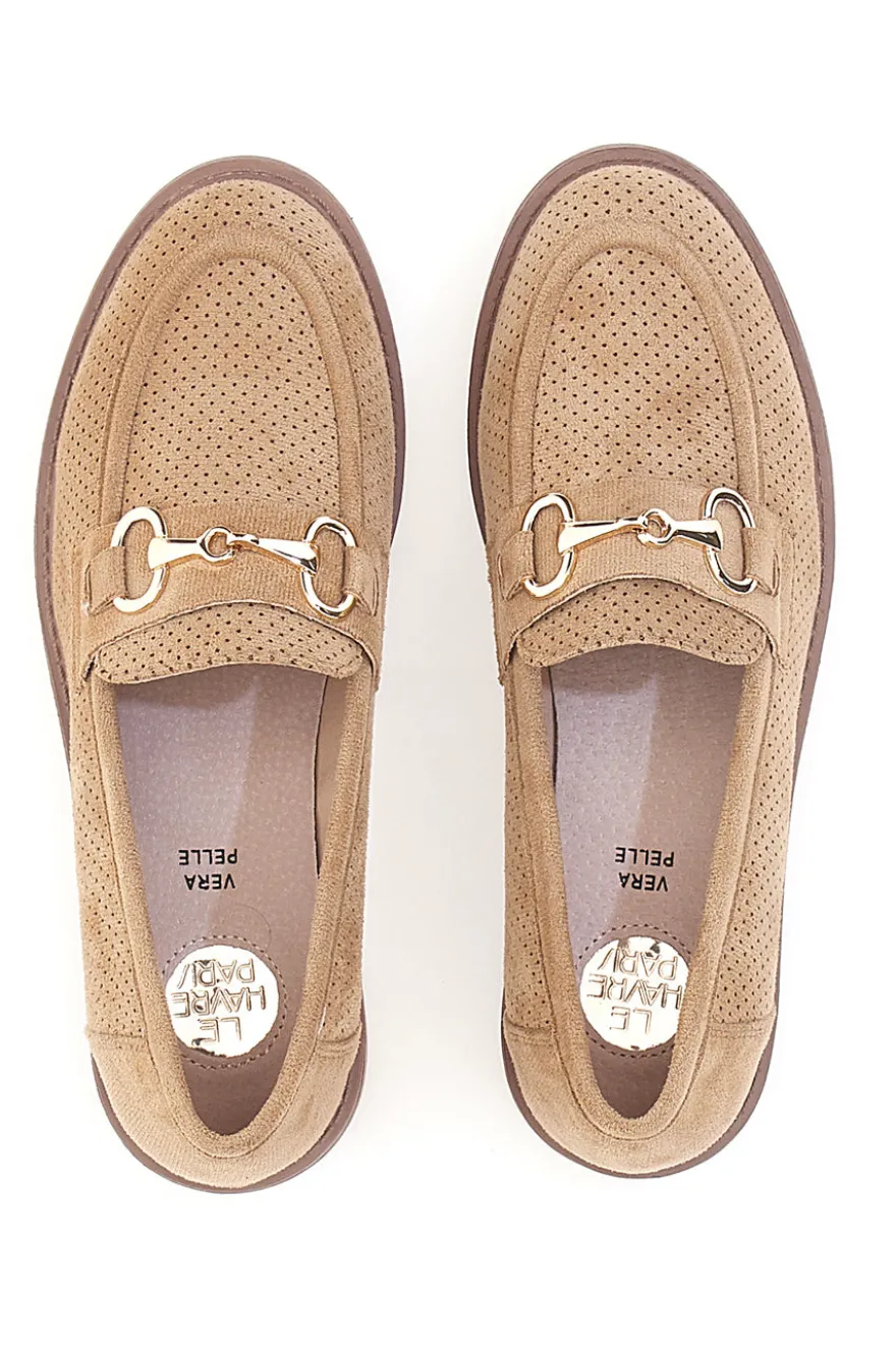Mocassini beige con morsetto Le havre paris RQ2652