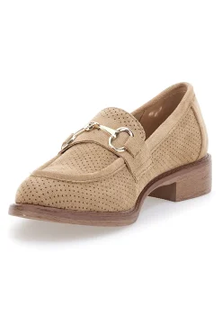 Mocassini beige con morsetto Le havre paris RQ2652