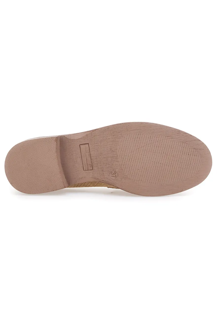 Mocassini beige con morsetto Le havre paris RQ2652
