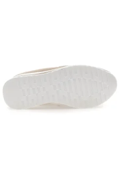 Mocassini Beige Con Morsetto Oro e Platform Energy 42