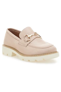 Mocassini Beige con Suola a Contrasto Bianca LE HAVRE PARIS BL602915
