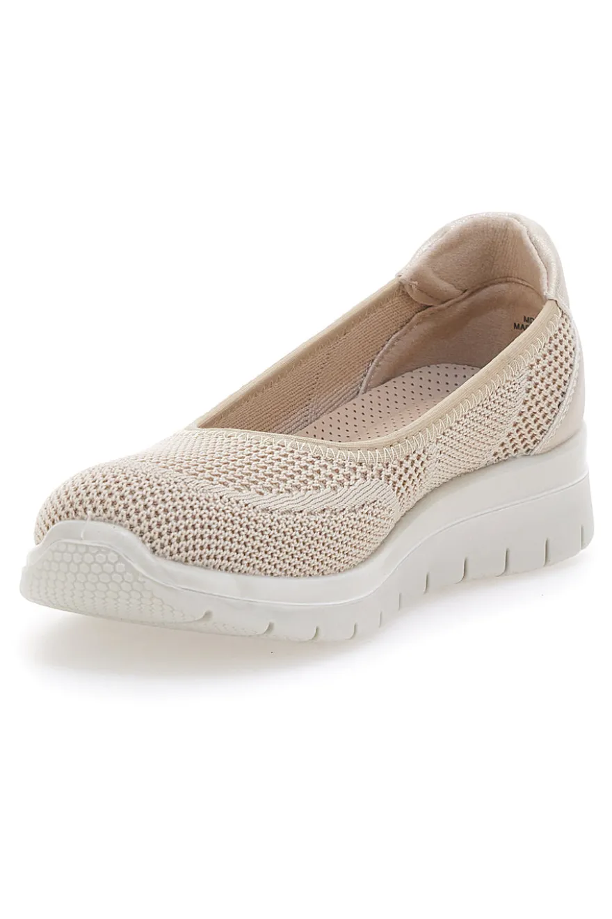 Mocassini Beige con Tomaia Traspirante e Soletta Estraibile PLOCADI MD01
