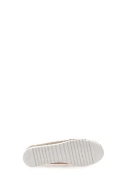 Mocassini Beige con Tomaia Traforata e Fibbia Dorata MIO TEMPO MIN7023