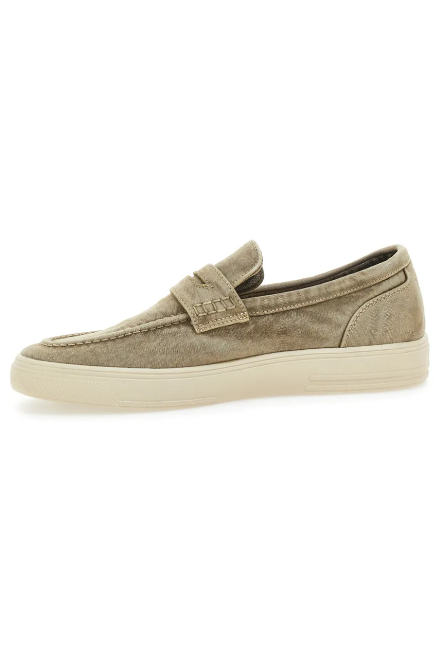 Mocassini Beige con tomaia in tela WRANGLER 20251034