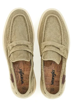 Mocassini Beige con tomaia in tela WRANGLER 20251034