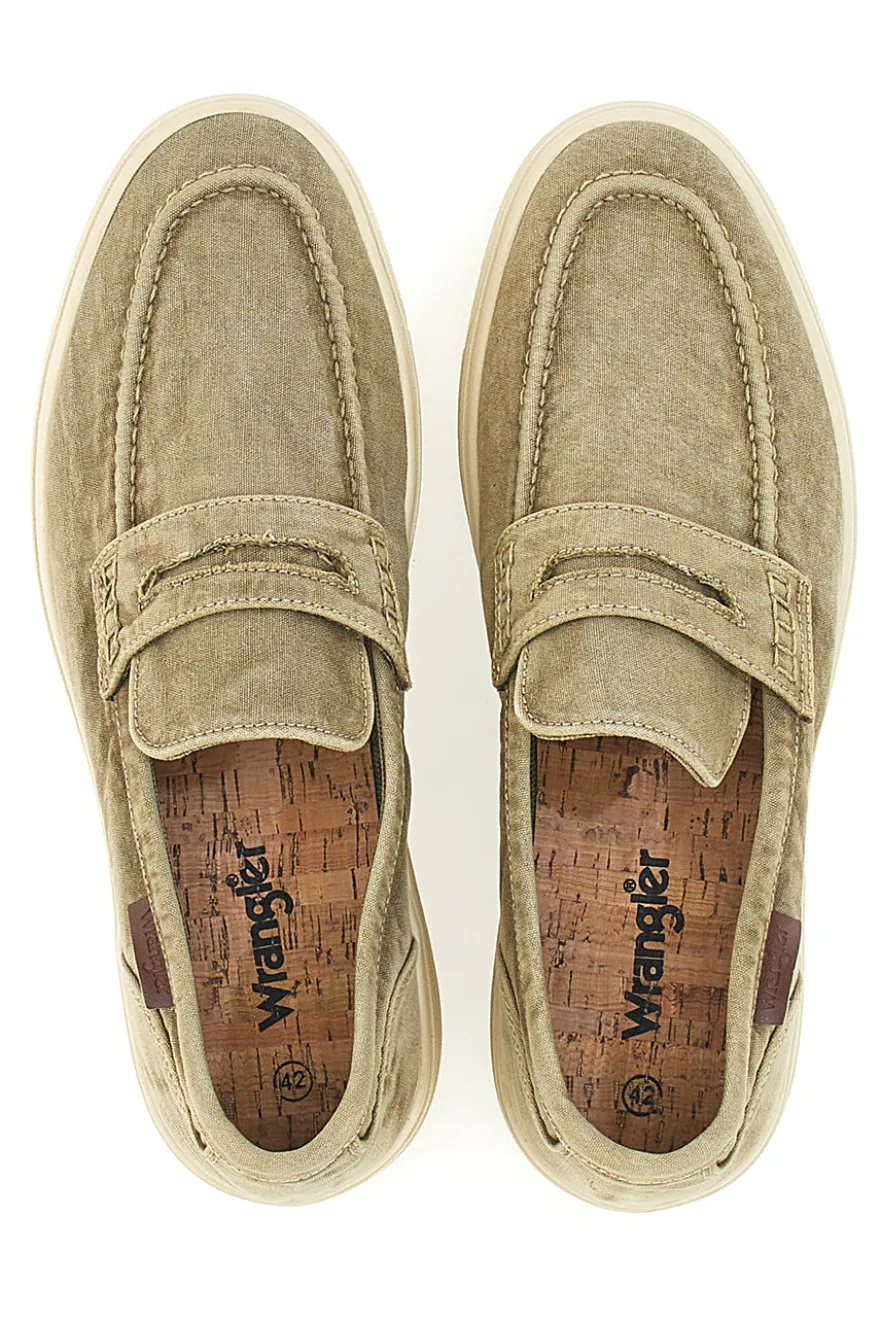 Mocassini Beige con tomaia in tela WRANGLER 20251034